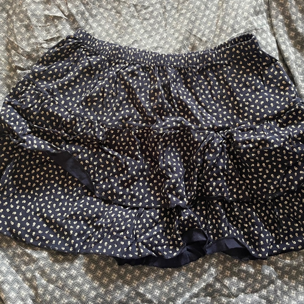 Brandy Melville Navy Blue Mini Skirt